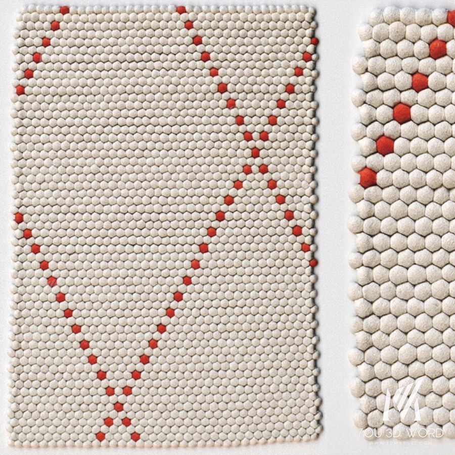 Carpet Hay Dot carpet Poppy Red rug